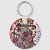 かわいい小さなサル キーホルダー (裏面)