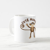 かわいい小さなサル コーヒーマグカップ (正面左)