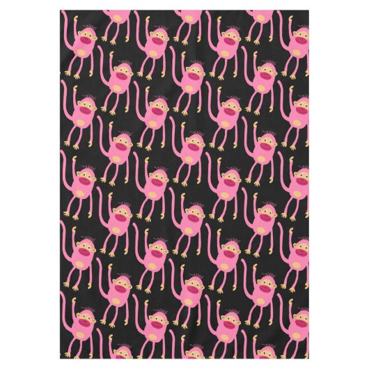 かわいい小さなサル テーブルクロス (正面)