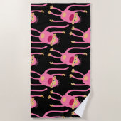 かわいい小さなサル ビーチタオル (正面)