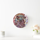 かわいい小さなサル ラウンド壁時計 (ホーム)