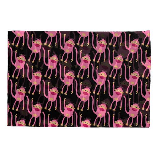 かわいい小さなサル 枕カバー (裏面)