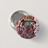 かわいい小さなサル 缶バッジ (正面&裏面)