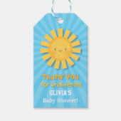 かわいい小さなサンシャインサンシャインサンキューギフトラベル ギフトタグ (正面)