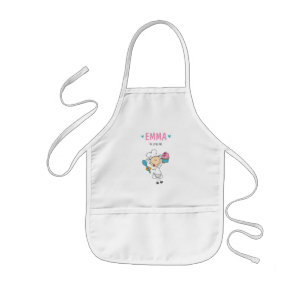 かわいい小さなシェフベイカーガールエプロン 子供用エプロン