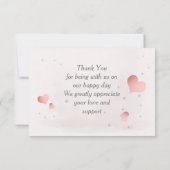 かわいい小さなシマウマちゃん サンキューカード (裏面)