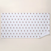 かわいい小さなスイカ ビーチタオル (正面)