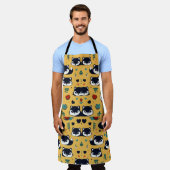 かわいい小さなスカンクパターンエプロン エプロン (着用した状態)