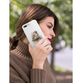 かわいい小さなスズメの水色，カスタマイズ可能 Case-Mate iPhoneケース