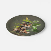 かわいい小さなスチームパンクキツネ ペーパープレート (アングル)