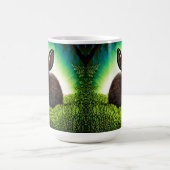 かわいい小さなストーリーブックバニー コーヒーマグカップ (中央)