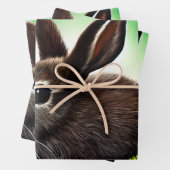 かわいい小さなストーリーブックバニー ラッピングペーパーシート (インサイチュ)