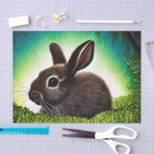 かわいい小さなストーリーブックバニー 薄葉紙 (クラフト)