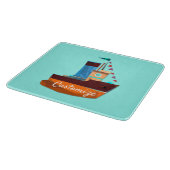 かわいい小さなタグボートサンダーコーブ カッティングボード (角)