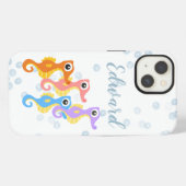 かわいい小さなタツノオトシゴ iPhoneケース (裏面横)