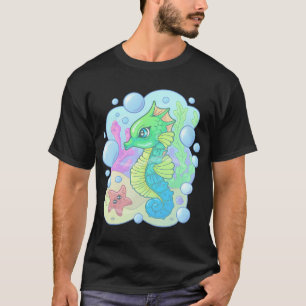 かわいい小さなタツノオトシゴ Tシャツ