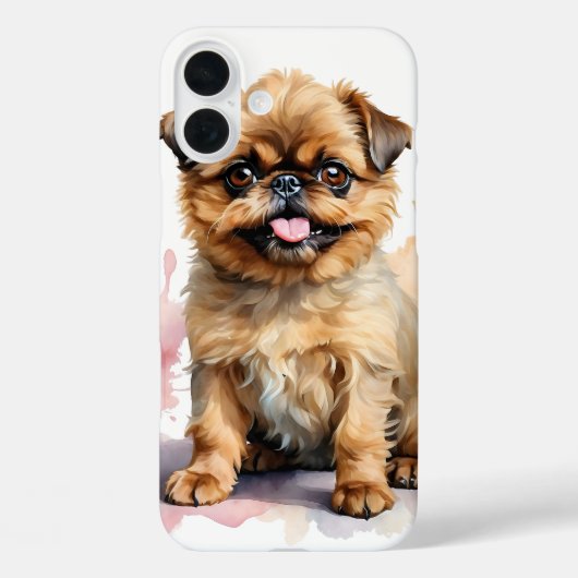 かわいい小さなタンブリュッセルグリフォン犬 Case-Mate iPhoneケース (裏面)