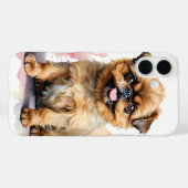 かわいい小さなタンブリュッセルグリフォン犬 Case-Mate iPhoneケース (裏面 (横))