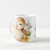 かわいい小さなダッキー(アヒルちゃん) コーヒーマグカップ (正面左)