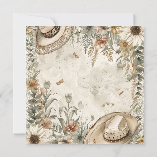 かわいい小さなチャロ赤ちゃんシャワー 招待状 (裏面)