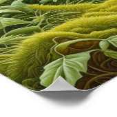 かわいい小さなチワワ森の中に座って ポスター (角)