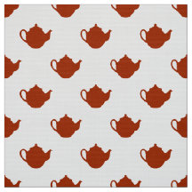 かわいい小さなティーポットパターン生地