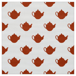 かわいい小さなティーポットパターン生地 ファブリック