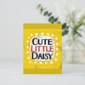 かわいい小さなデイジーはがき ポストカード (スタンド正面)