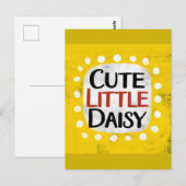 かわいい小さなデイジーはがき ポストカード (正面/裏面)