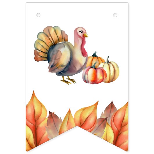 かわいい小さなトルコ，子供，子供たち，誕生日パーティー バンティングフラッグ (第1の旗)