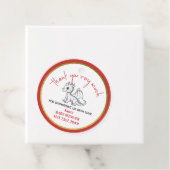 かわいい小さなドラゴンは途中の赤ちゃんシャワー フェイバータグ (インサイチュ)