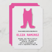 かわいい小さなドレス 招待状 (正面/裏面)