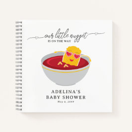 かわいい小さなナゲット女の子ベビーシャワーゲストブック ノートブック