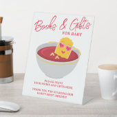 かわいい小さなナゲット女の子赤ちゃんシャワー本&ギフト 台座サイン (インサイチュ)