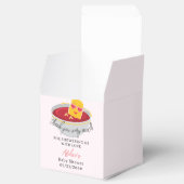 かわいい小さなナゲット鶏ナゲット女の子ベビーシャワー フェイバーボックス (オープン)