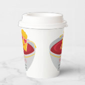 かわいい小さなナゲット鶏ナゲット女の子ベビーシャワー 紙コップ (右)