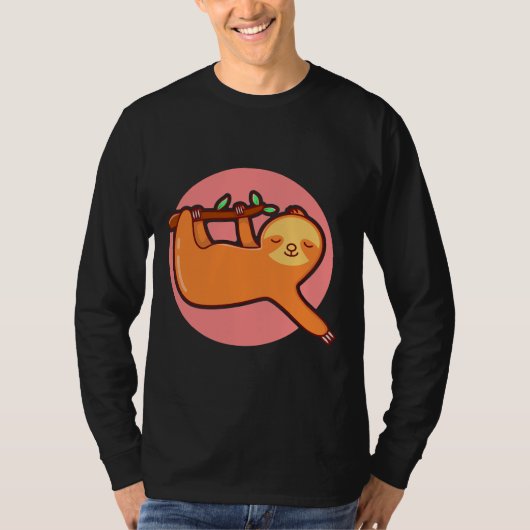 かわいい小さなナマケモノ Tシャツ (正面)