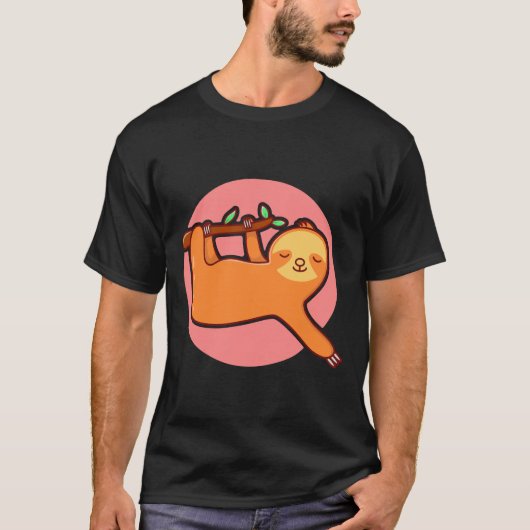 かわいい小さなナマケモノ Tシャツ (正面)
