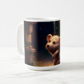 かわいい小さなネズミ コーヒーマグカップ (正面左)