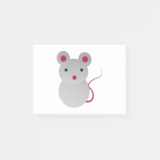 かわいい小さなネズミ ポストイット (正面)