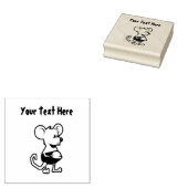 かわいい小さなネズミ ラバースタンプ (押印)