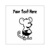 かわいい小さなネズミ ラバースタンプ (インプリント)