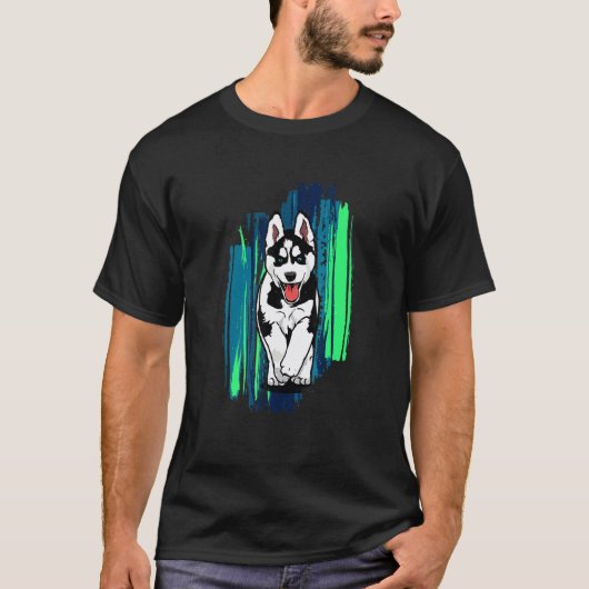 かわいい小さなハスキー1 Tシャツ (正面)