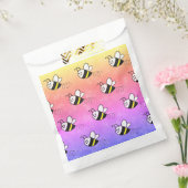 かわいい小さなハチのパターン水の色ベビーシャワー フェイバーバッグ (封をした状態)