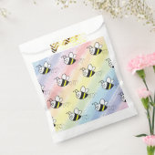 かわいい小さなハチのパターン水の色ベビーシャワー フェイバーバッグ (封をした状態)