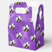 かわいい小さなハチのパターン水の色ベビーシャワー フェイバーボックス (オープン)