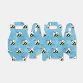 かわいい小さなハチのパターン水の色ベビーシャワー フェイバーボックス (折り畳みなし)