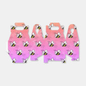 かわいい小さなハチのパターン水の色ベビーシャワー フェイバーボックス (折り畳みなし)