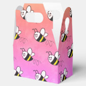 かわいい小さなハチのパターン水の色ベビーシャワー フェイバーボックス (オープン)