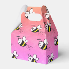 かわいい小さなハチのパターン水の色ベビーシャワー フェイバーボックス